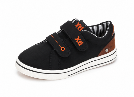 Shop XTI Boys 100% Vegan Canvas shoes with Velcro closures. Comfortable, stylish & durable kids' shoes on sale now for just $19.98. Limited sizes available!